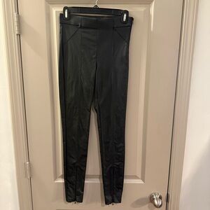 Zara Black Women's Faux Leather Leggings